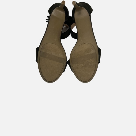 Merona Fringe Tassle Ankle Strap Olive Green Heels Womens size 11 - Picture 4 of 6